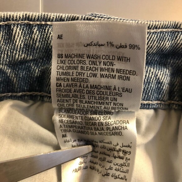 style & co. jeans wide crop size 12 wash blue Demin high rise slimming pockets - Picture 10 of 10